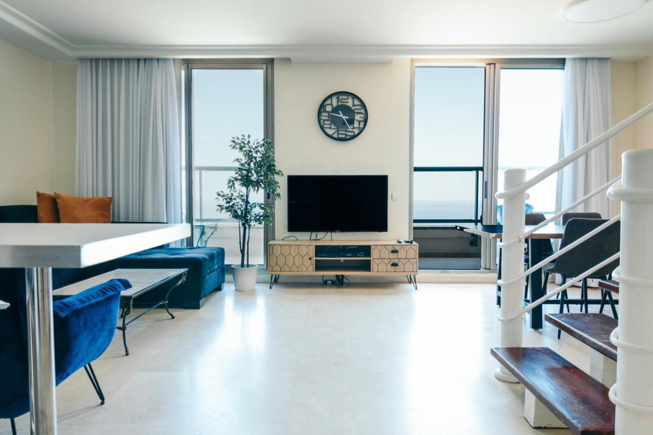 Almog Beach Apartments מגדלי חוף הכרמל חיפה Zewnętrze zdjęcie