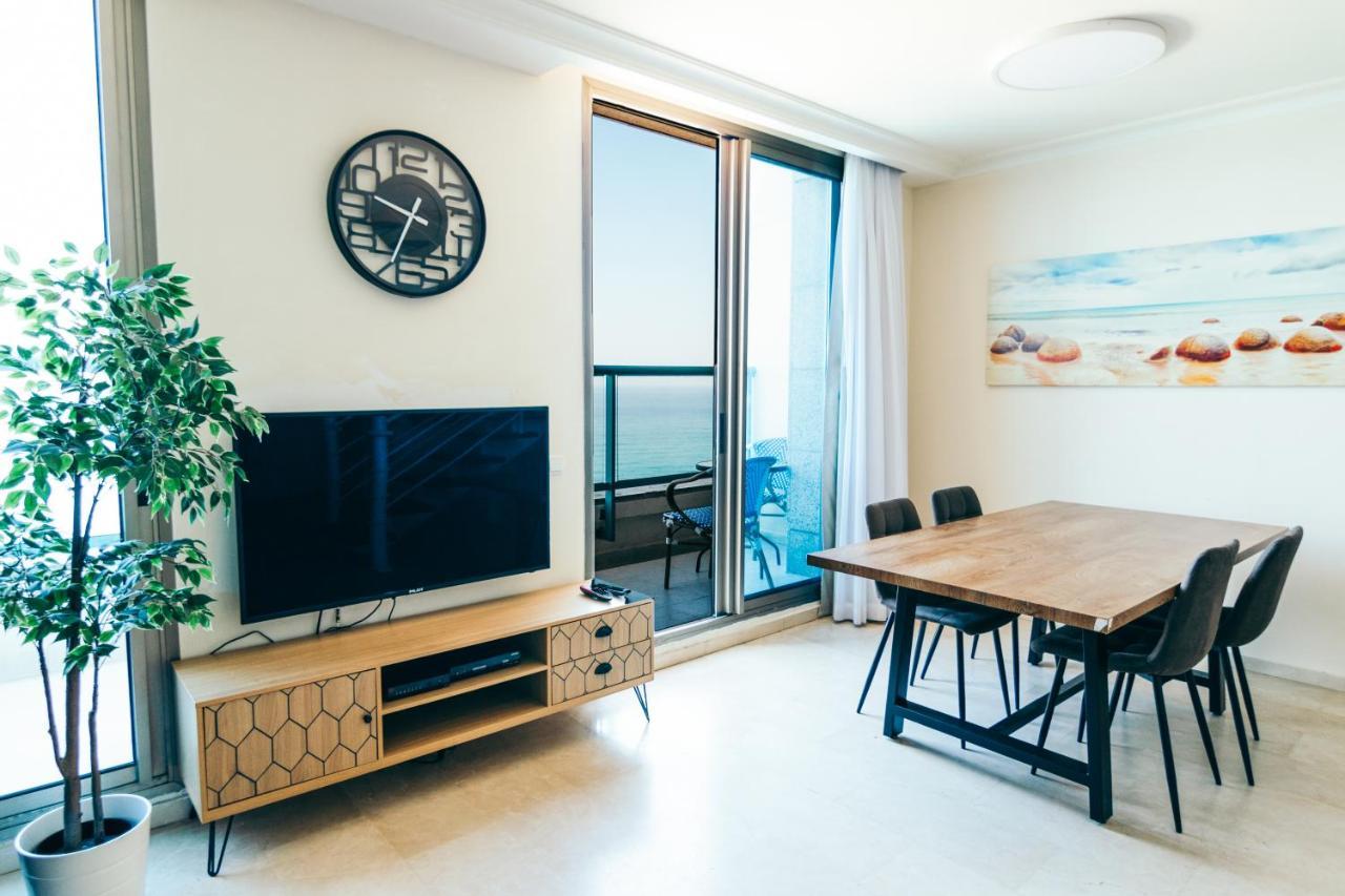 Almog Beach Apartments מגדלי חוף הכרמל חיפה Zewnętrze zdjęcie